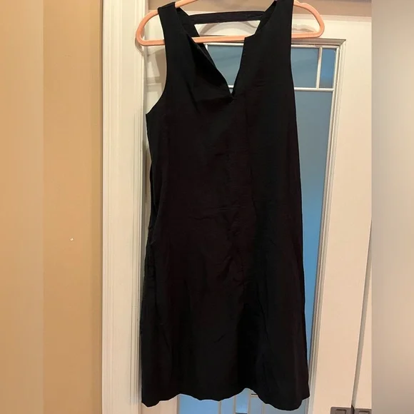 Banana Republic Women's V-Neck Sleeveless Dress, Black, Size L - Picture 6 of 12